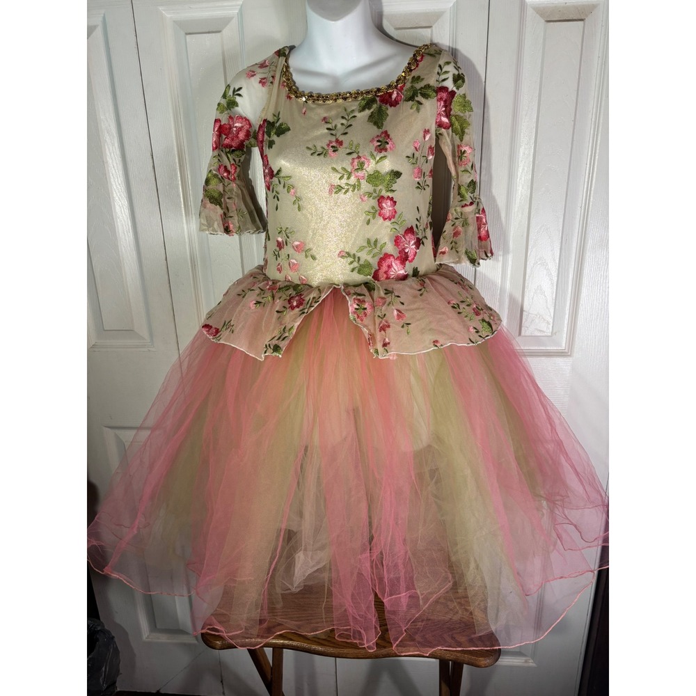 A Wish Come True Floral Tutu Dress Girl's Costume Party Princess  Size‎ XL